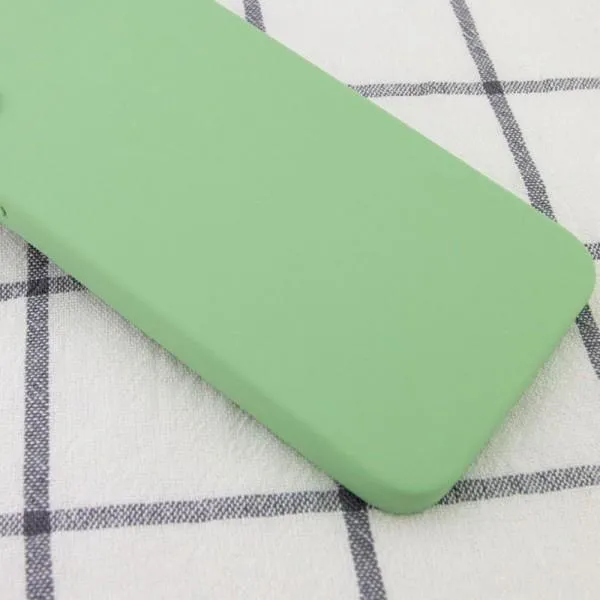 Silicone Case Square Full Camera Protective (AA) NOLOGO для Apple iPhone 7 plus / 8 plus (5.5") — Мятный — фото 2