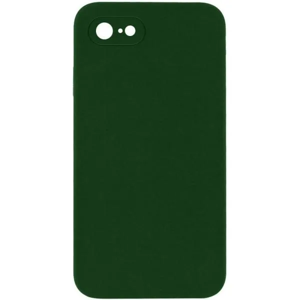 Silicone Case Square Full Camera Protective (AA) NOLOGO для Apple iPhone 7 / 8 / SE (2020) (4.7") — Зеленый — фото 1