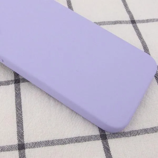 Silicone Case Square Full Camera Protective (AA) NOLOGO для Apple iPhone 7 / 8 / SE (2020) (4.7") — Сиреневый — фото 4
