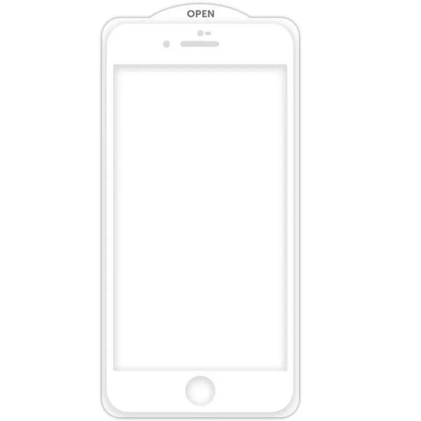 Защитное стекло SKLO 5D (тех.пак) для Apple iPhone 7 / 8 / SE (2020) (4.7") — Белый