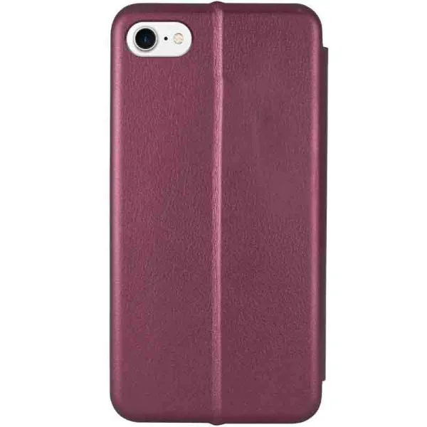 Кожаный чехол-книжка Classy для Apple iPhone 7 / 8 / SE (2020) (4.7") — Бордовый — фото 3