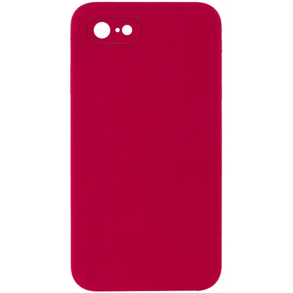 Чехол Silk Square Full Camera Protective (AA) NO LOGO для Apple iPhone 7/8/SE (2020) (4.7") — Красный — фото 1