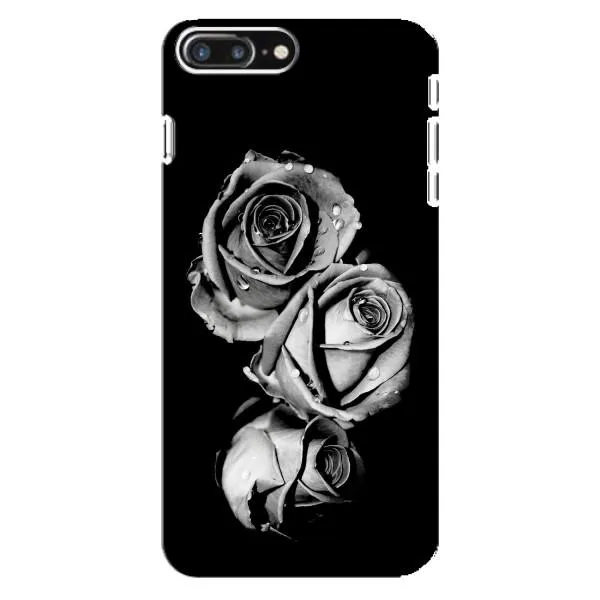 Чохол з принтом «Чорна троянда» для iPhone 8 Plus