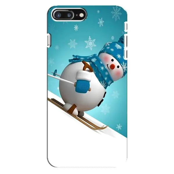 Чехол с принтом «Снеговик на лыжах» для iPhone 8 Plus Чехол с принтом «Снеговик на лыжах» для iPhone 8 Plus