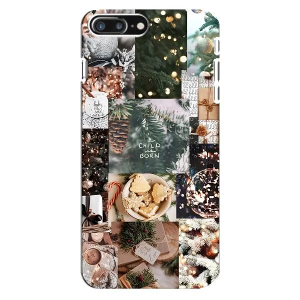 Чехол с принтом «Рождественский коллаж» для iPhone 8 Plus