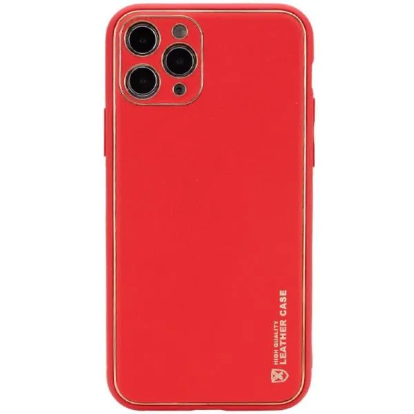 Кожаный чехол Xshield для Apple iPhone 11 Pro Max (6.5") — Красный — фото 1