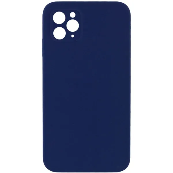 Чехол Silk Square Full Camera Protective (AA) NO LOGO для Apple iPhone 11 Pro Max (6.5") — Темно-синий — фото 1