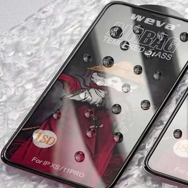 Защитное 2.5D стекло Weva AirBag (тех.пак) для Apple iPhone 11 Pro / X / XS (5.8") — Черный — фото 2 Защитное 2.5D стекло Weva AirBag (тех.пак) для Apple iPhone 11 Pro / X / XS (5.8") — Черный — фото 2