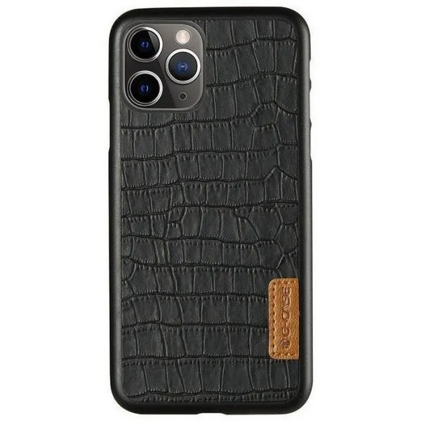 Чохол пластикова накладка G-CASE Crocodile Series для iPhone 11 Pro — Чорний — фото 2