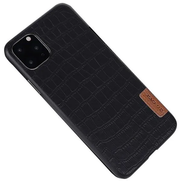 Чохол пластикова накладка G-CASE Crocodile Series для iPhone 11 Pro — Чорний — фото 3