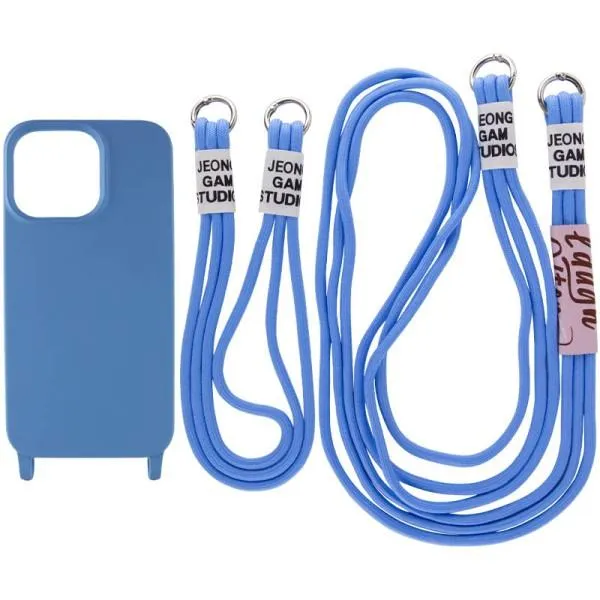 Чохол TPU two straps California для Apple iPhone 11 (6.1") — Синій — фото 1 Чохол TPU two straps California для Apple iPhone 11 (6.1") — Синій — фото 1