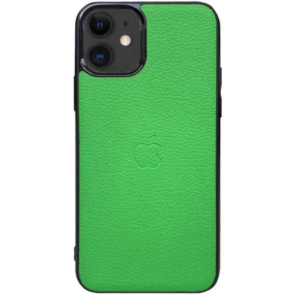 Кожаная накладка Epic Vivi Logo series для Apple iPhone 11 (6.1") — Зеленый — фото 4 Кожаная накладка Epic Vivi Logo series для Apple iPhone 11 (6.1") — Зеленый — фото 4