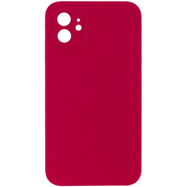 Чехол Silk Square Full Camera Protective (AA) NO LOGO для Apple iPhone 11 (6.1") — Красный — фото 1 Чехол Silk Square Full Camera Protective (AA) NO LOGO для Apple iPhone 11 (6.1") — Красный — фото 1