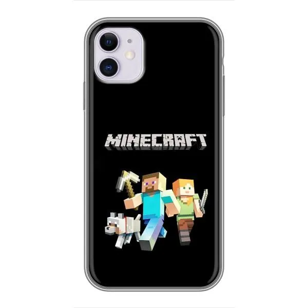 Чехол с принтом «герои Minecraft» для iPhone 11