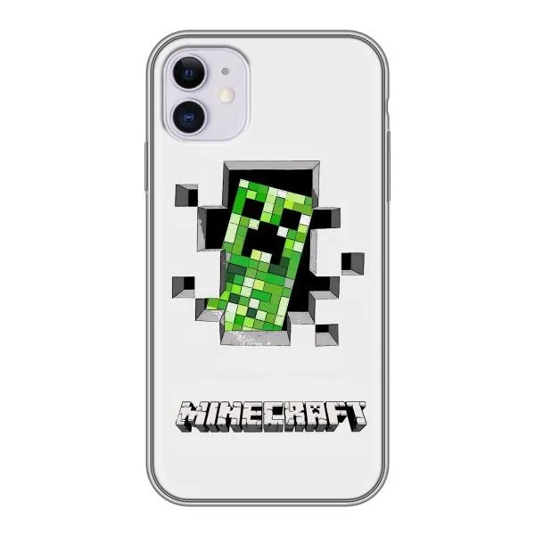 Чехол с принтом «крипер Майнкрафт» для iPhone 11
