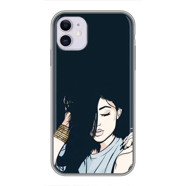 Чехол с принтом «Красивая девочка» для iPhone 11