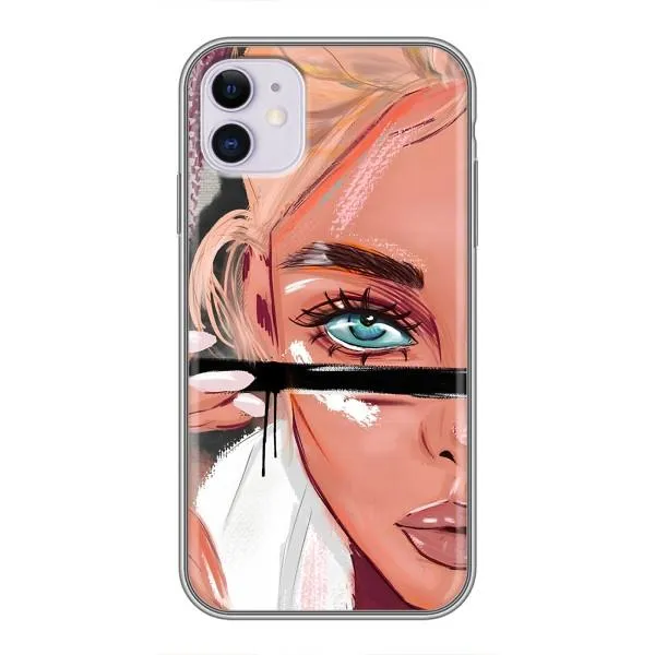Чехол с принтом «Макияж» для iPhone 11