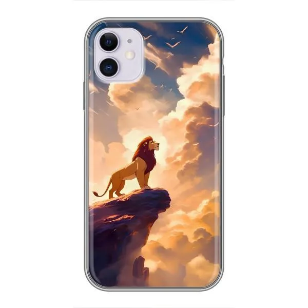 Чехол с принтом «Симба на скале» для iPhone 11
