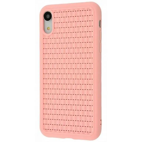 Чехол-бампер Baseus Weaving Case для iPhone XR — Розовый — фото 1 Чехол-бампер Baseus Weaving Case для iPhone XR — Розовый — фото 1