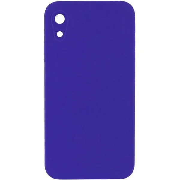 Silicone Case Square Full Camera Protective (AA) NOLOGO для Apple iPhone XR (6.1") — Фиолетовый — фото 2