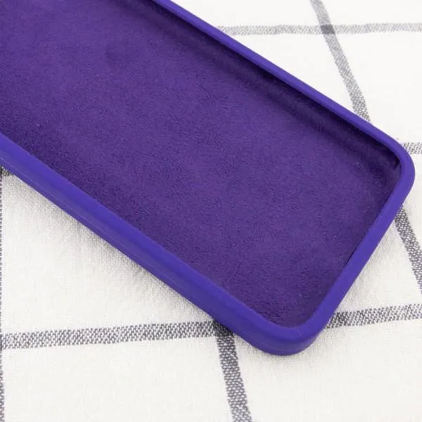 Silicone Case Square Full Camera Protective (AA) NOLOGO для Apple iPhone XR (6.1") — Фиолетовый — фото 4