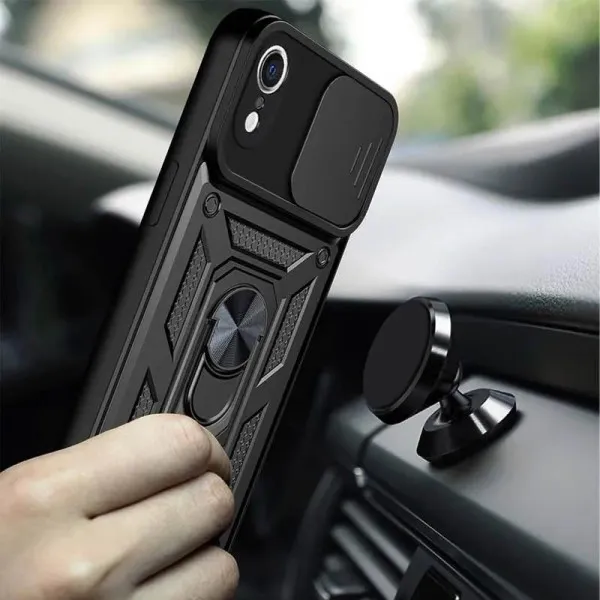 Чохол Ummi Camshield Serge Ring для Apple iPhone XR (6.1") — Чорний — фото 2 Чохол Ummi Camshield Serge Ring для Apple iPhone XR (6.1") — Чорний — фото 2