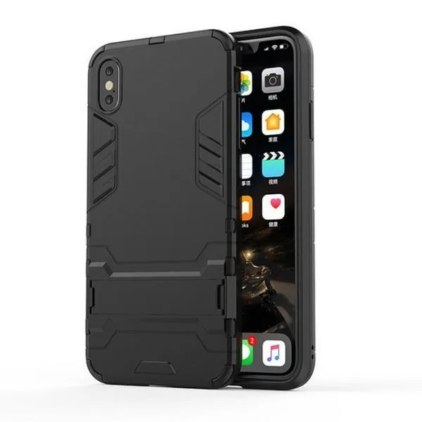 Защитный чехол Transformer для iPhone Xs Max(ТПУ + пластик) — Черный — фото 1 Защитный чехол Transformer для iPhone Xs Max(ТПУ + пластик) — Черный — фото 1