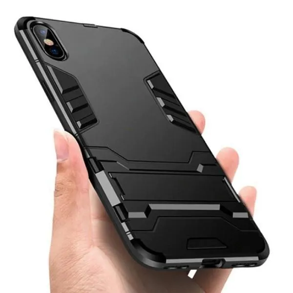 Защитный чехол Transformer для iPhone Xs Max(ТПУ + пластик) — Черный — фото 2 Защитный чехол Transformer для iPhone Xs Max(ТПУ + пластик) — Черный — фото 2