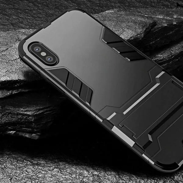 Защитный чехол Transformer для iPhone Xs Max(ТПУ + пластик) — Черный — фото 3 Защитный чехол Transformer для iPhone Xs Max(ТПУ + пластик) — Черный — фото 3
