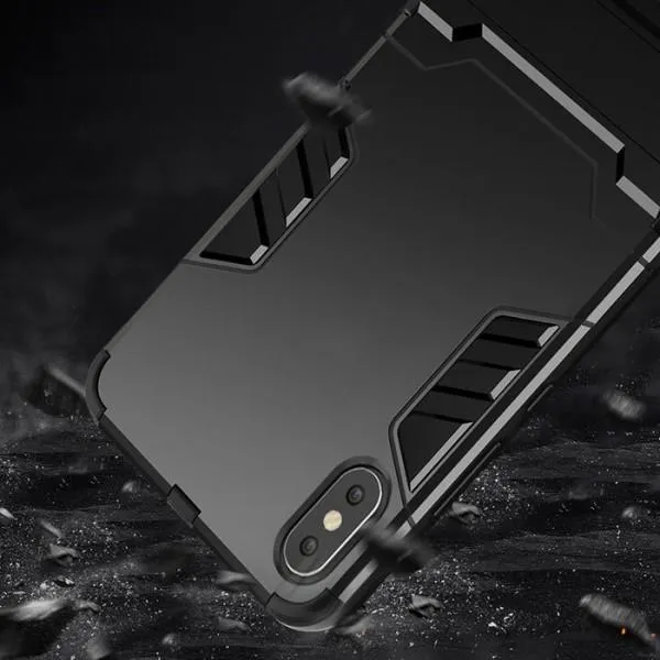 Защитный чехол Transformer для iPhone Xs Max(ТПУ + пластик) — Черный — фото 5 Защитный чехол Transformer для iPhone Xs Max(ТПУ + пластик) — Черный — фото 5