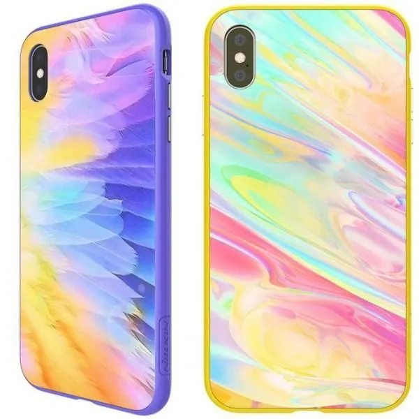 Чохол TPU+Glass Nillkin Ombre для Apple iPhone XS Max (6,5") — Жовтий