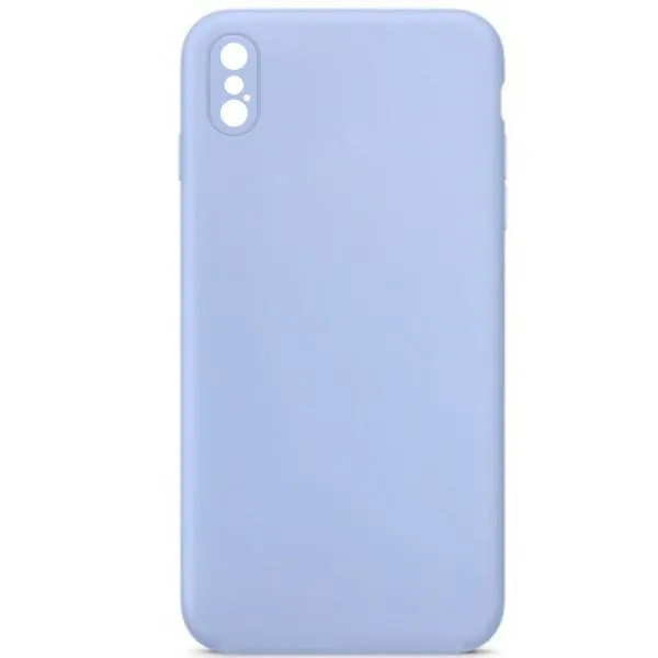 Silicone Case Square Full Camera Protective (AA) NOLOGO для Apple iPhone XS Max (6.5") — Голубой — фото 2 Silicone Case Square Full Camera Protective (AA) NOLOGO для Apple iPhone XS Max (6.5") — Голубой — фото 2