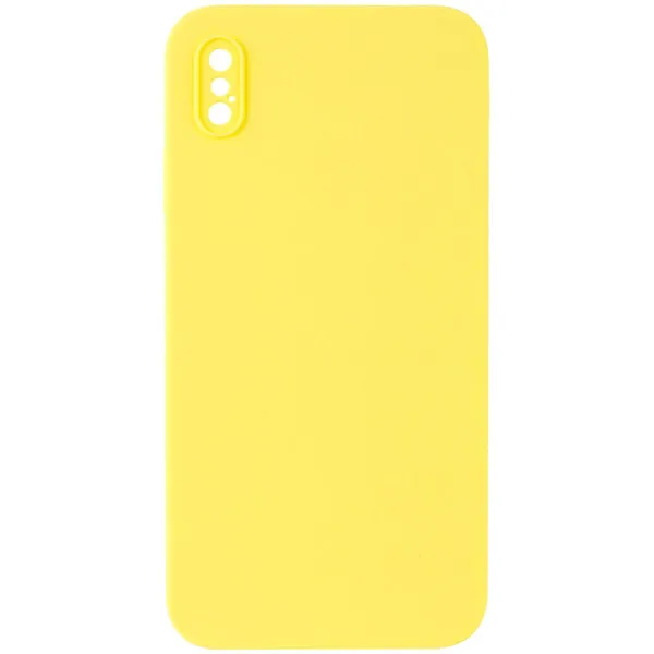 Чехол Silk Square Full Camera Protective (AA) NO LOGO для Apple iPhone XS Max (6.5") — Желтый Чехол Silk Square Full Camera Protective (AA) NO LOGO для Apple iPhone XS Max (6.5") — Желтый