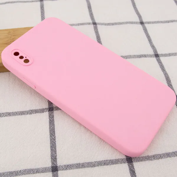 Чехол Silk Square Full Camera Protective (AA) NO LOGO для Apple iPhone XS Max (6.5") — Розовый — фото 2