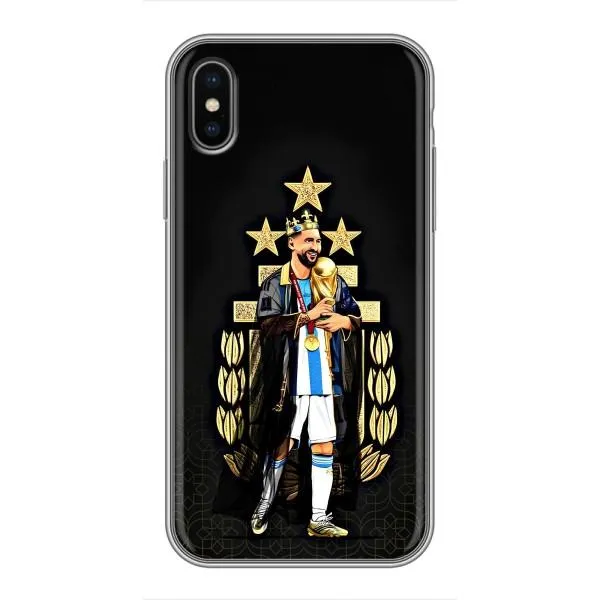 Чехол с принтом «Месси Король» для iPhone Xs Max