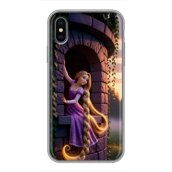 Чехол с принтом «Рапунцель на башне» для iPhone Xs Max