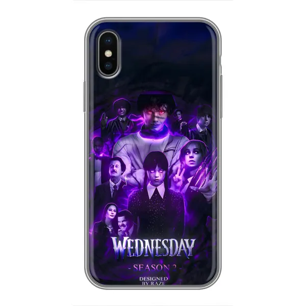 Чехол с принтом «Фиолетовая магия Уэнздей» для iPhone Xs Max Чехол с принтом «Фиолетовая магия Уэнздей» для iPhone Xs Max