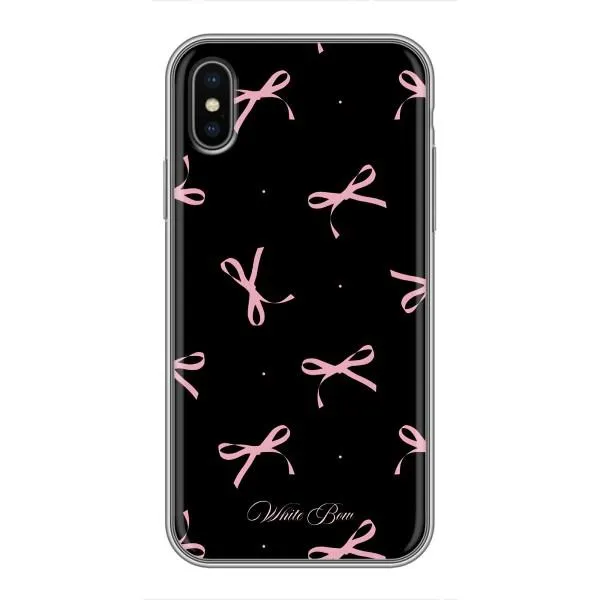 Чехол с принтом «Банты на черном» для iPhone Xs Max