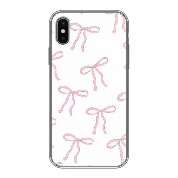 Чехол с принтом «Розовые бантики» для iPhone Xs Max