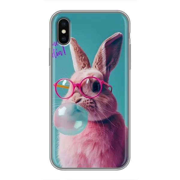 Чехол с принтом «Кролик в очках» для iPhone Xs Max
