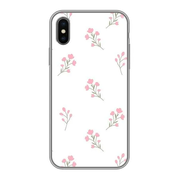 Чехол с принтом «Розовые цветы» для iPhone Xs Max