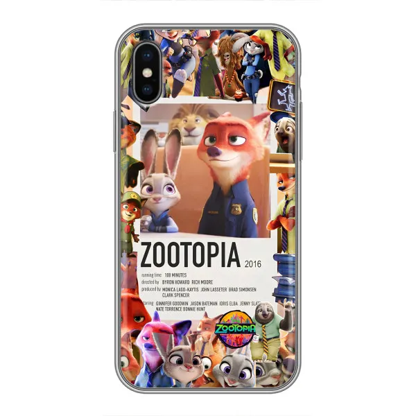 Чехол с принтом «Постер Зверополис» для iPhone Xs Max