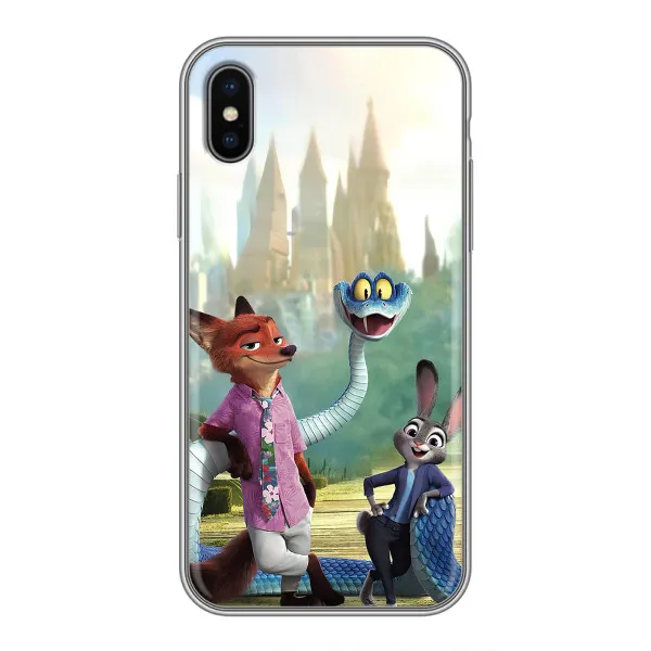 Чехол с принтом «Герои мультфильма Зверополис» для iPhone Xs Max