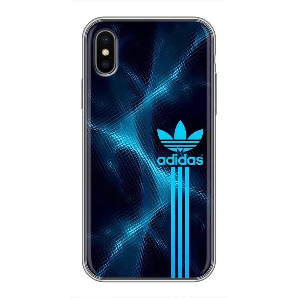 Чехол с принтом «Синий Адидас» для iPhone Xs