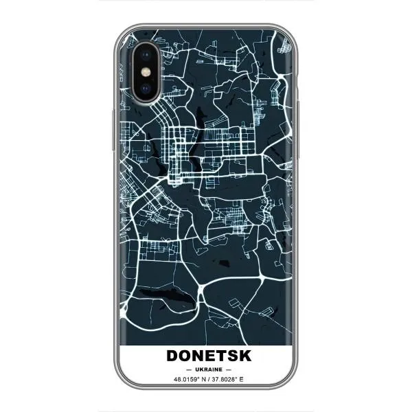 Чехол с принтом «Донецк» для iPhone Xs