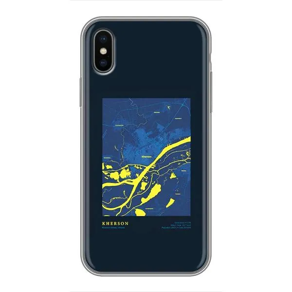 Чехол с принтом «Херсон» для iPhone Xs