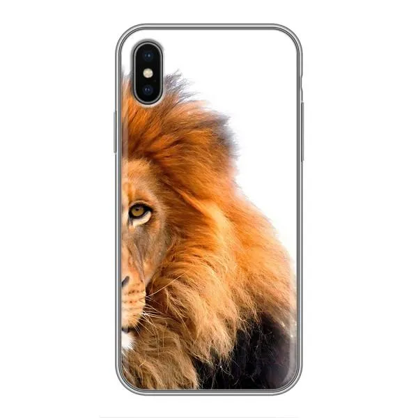 Чехол с принтом «Лев грива» для iPhone Xs