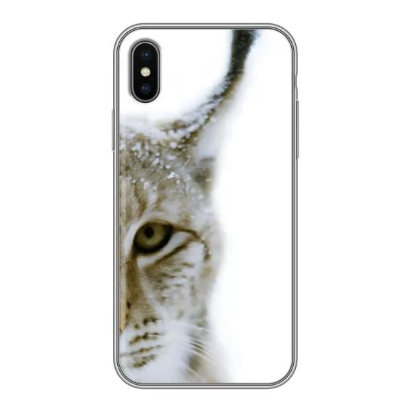 Чехол с принтом «Рысь» для iPhone Xs