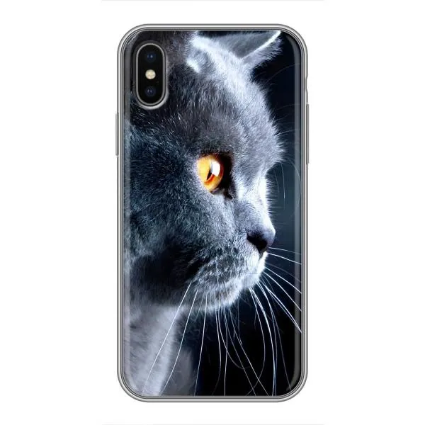 Чохол з принтом «Сірий Кіт» для iPhone Xs Чохол з принтом «Сірий Кіт» для iPhone Xs