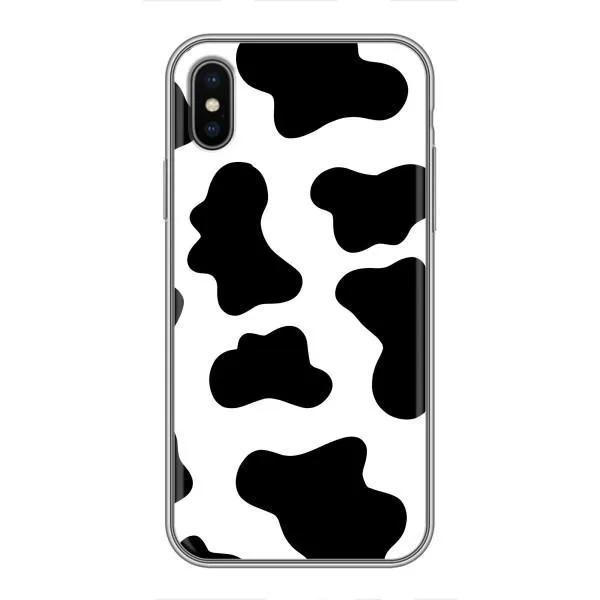 Чохол з принтом «Чорная Буренка» для iPhone Xs